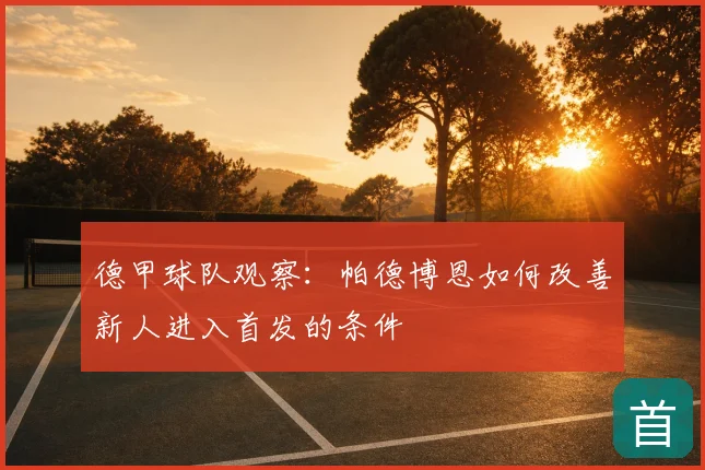 德甲球队观察:帕德博恩如何改善新人进入首发的条件